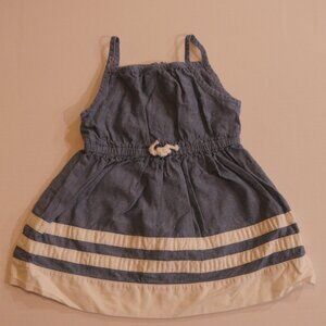 Carters blue denim sun dress